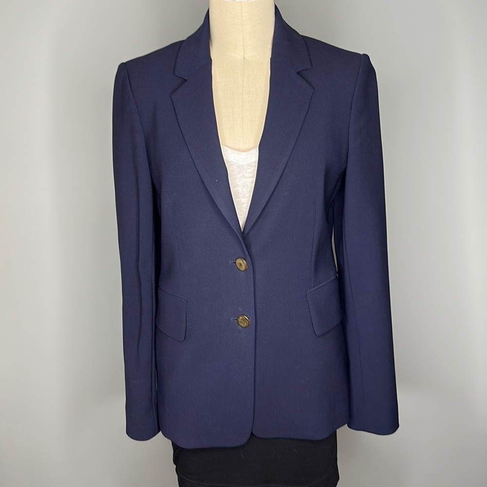 Theory Navy Wool Blazer - size 4